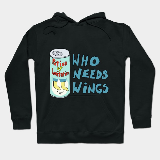 Potion of Levitation - Who needs wings? Hoodie by TealTurtle